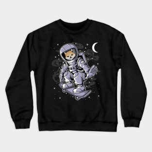 Astronaut Skate Dogelon Mars ELON Coin To The Moon Crypto Token Cryptocurrency Blockchain Wallet Birthday Gift For Men Women Kids Crewneck Sweatshirt